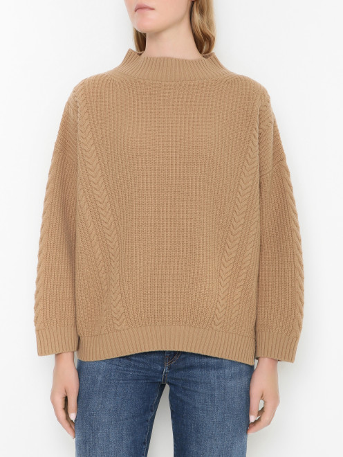 Свитер из шерсти в крупную вязку Weekend Max Mara - МодельВерхНиз