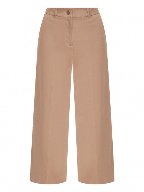 Укороченные брюки из хлопка Weekend Max Mara - Общий вид
