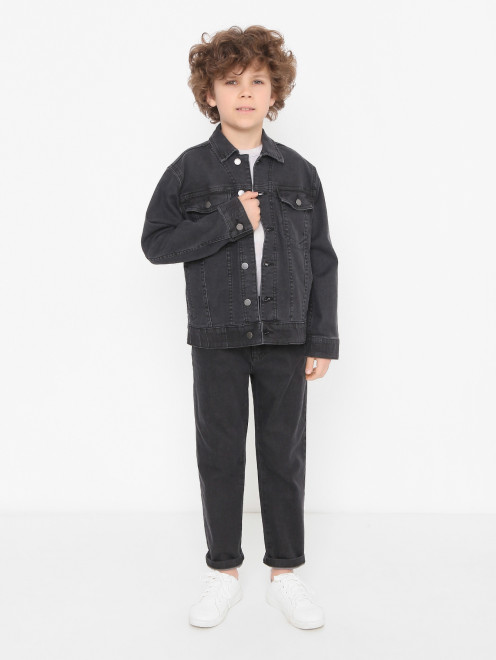 Куртка из денима на пуговицах Stella McCartney kids - МодельОбщийВид