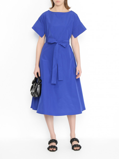 Платье с короткими рукавами и поясом Weekend Max Mara - МодельОбщийВид