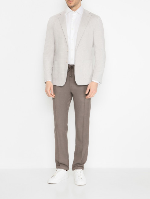 Брюки из шерсти с карманами Doriani Cashmere - МодельОбщийВид