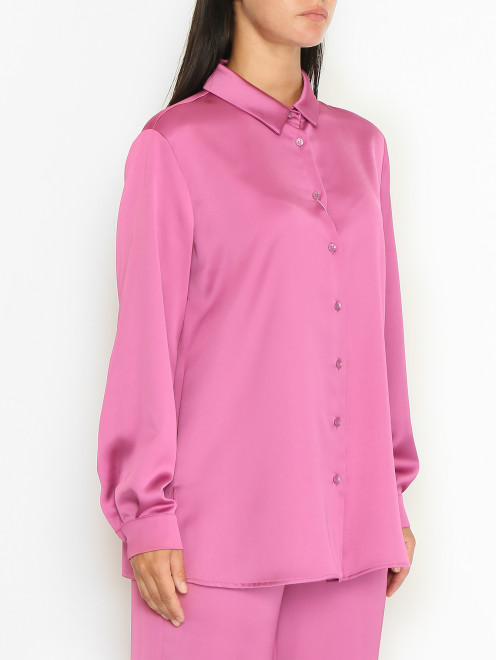 Блуза свободного кроя на пуговицах Marina Rinaldi - МодельВерхНиз