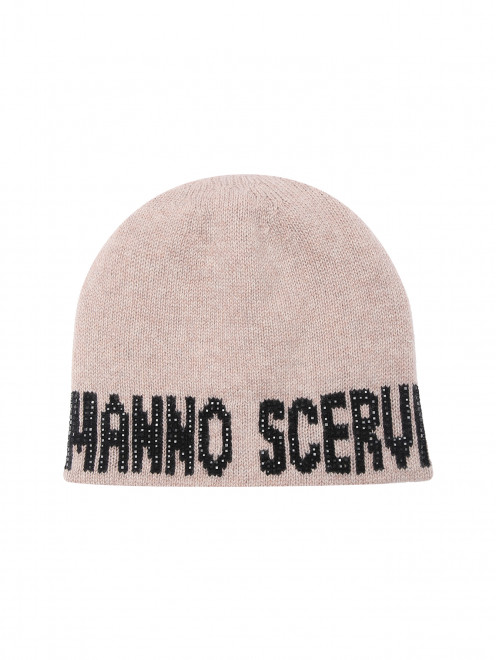 Шапка из кашемира с логотипом Ermanno Scervino - Общий вид
