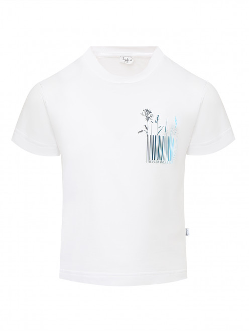 Хлопковая футболка с принтом Il Gufo - Общий вид