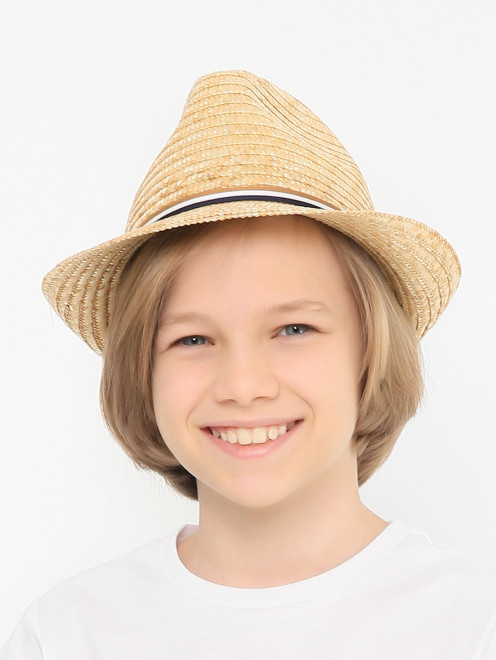Соломенная шляпа с полями IL Trenino - МодельОбщийВид