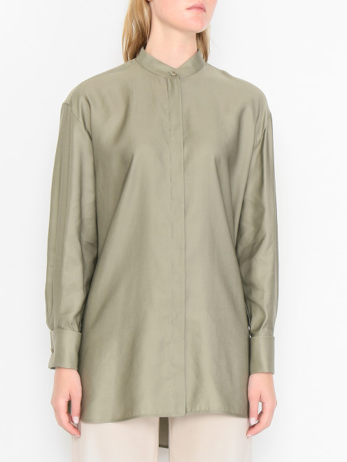 Удлиненная блуза из хлопка Max Mara - МодельВерхНиз