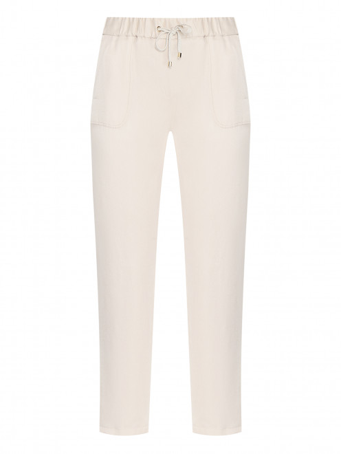 Однотонные брюки с накладными карманами Lorena Antoniazzi - Общий вид