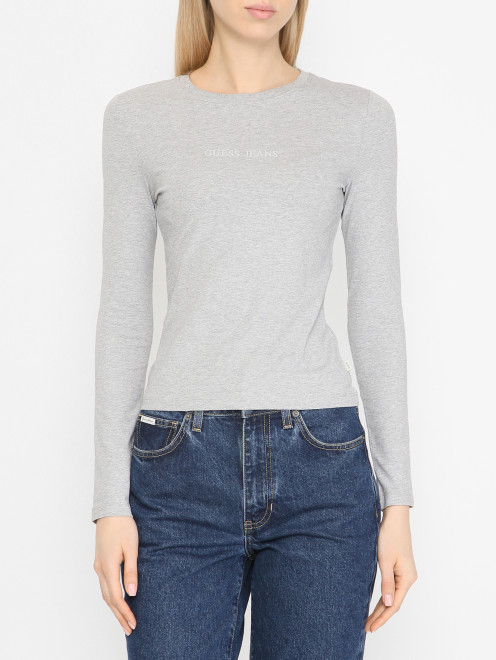 Лонгслив slim fit Guess - МодельВерхНиз