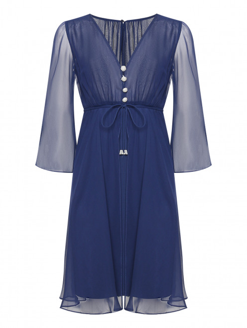 Платье из шелка с декоративными пуговицами Luisa Spagnoli - Общий вид