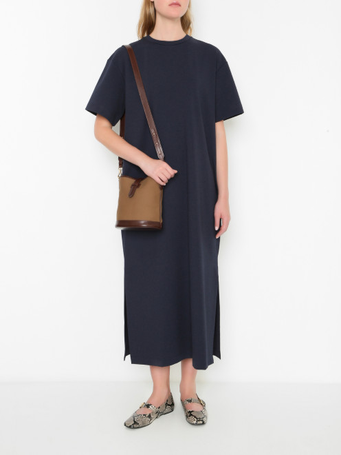 Сумка из текстиля через плечо Weekend Max Mara - МодельОбщийВид