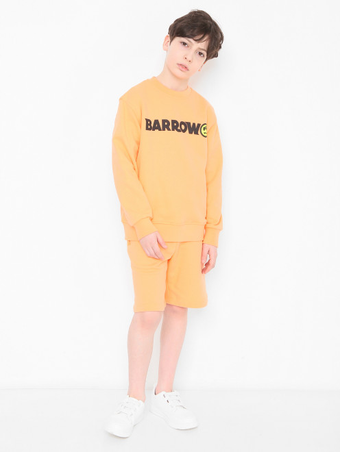 Толстовка из хлопка с принтом Barrow Kids - МодельОбщийВид