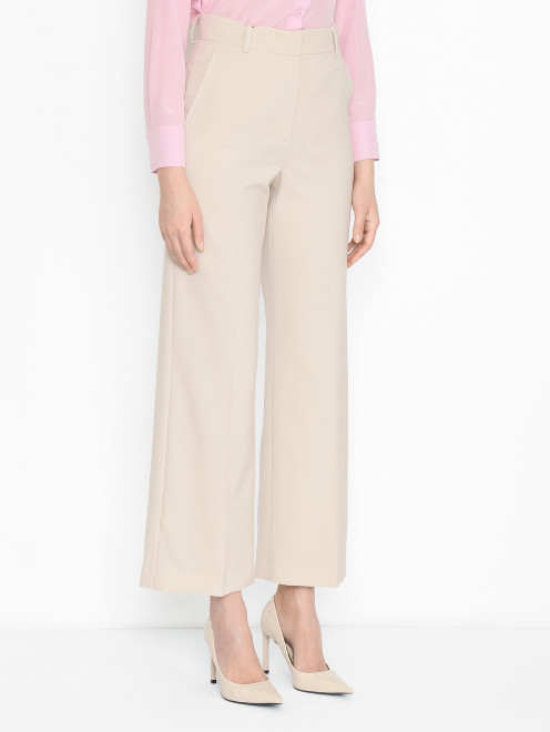 Прямые брюки из шерсти Weekend Max Mara - МодельВерхНиз