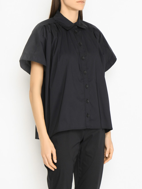 Блузка с защипами и короткими рукавами Liviana Conti - МодельВерхНиз