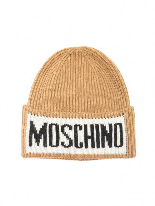 Шапка из смешанной шерсти с логотипом Moschino - Общий вид