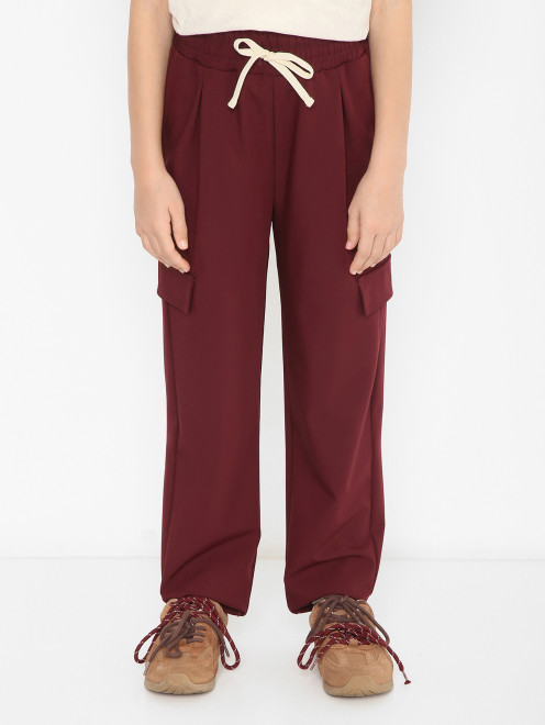 Брюки карго на резинке MSGM - МодельВерхНиз