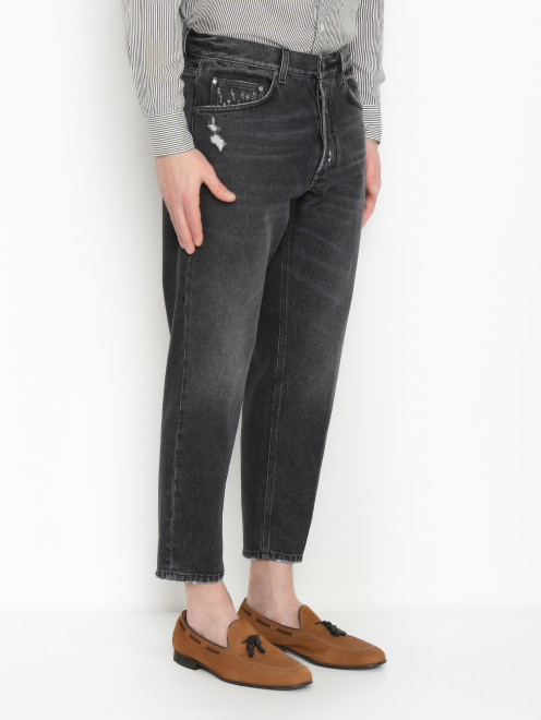 Базовые джинсы из хлопка LARDINI - МодельВерхНиз