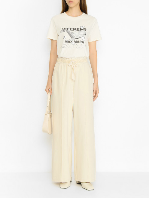 Трикотажные брюки со стрелками Weekend Max Mara - МодельОбщийВид
