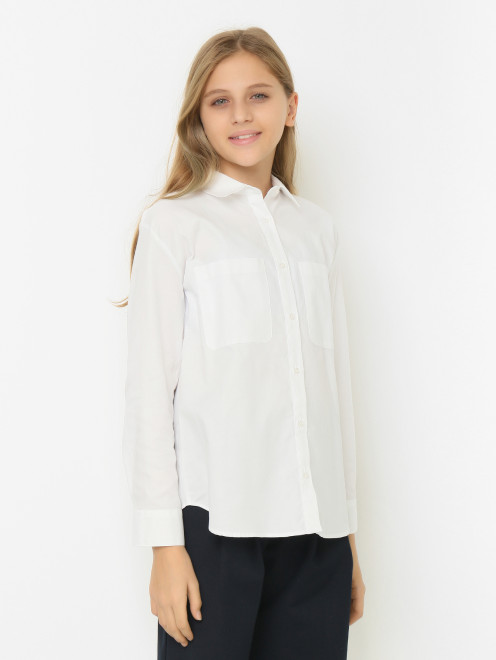 Блуза с накладными карманами Ella B - МодельВерхНиз