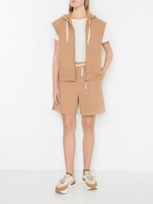 Трикотажный жилет из хлопка Weekend Max Mara - МодельОбщийВид