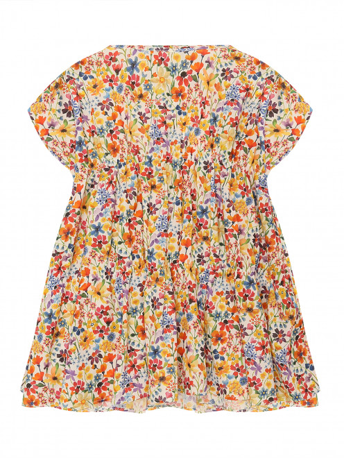 Хлопковое платье с цветочным узором Il Gufo - Общий вид