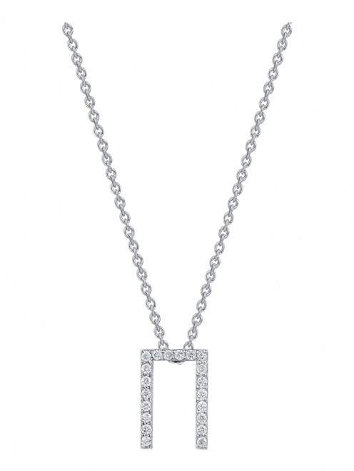 Подвеска-буква «П» из белого золота Safo Jewelry - Общий вид