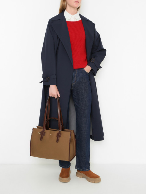 Комбинированная сумка из текстиля Weekend Max Mara - МодельОбщийВид