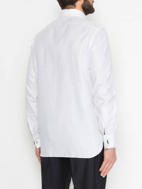 Базовая рубашка из хлопка Borrelli - МодельВерхНиз