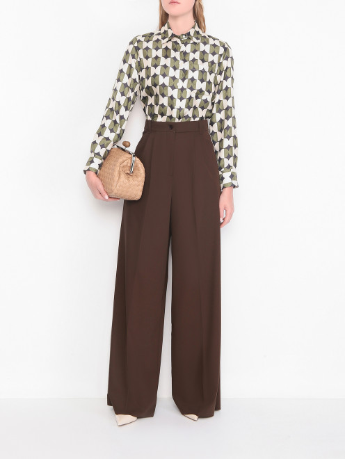 Брюки из шерсти с карманами Weekend Max Mara - МодельОбщийВид