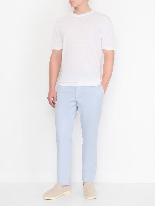 Трикотажная футболка из хлопка Piacenza Cashmere 1733 - МодельОбщийВид