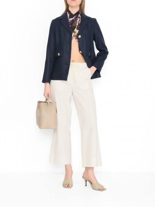 Жакет из льна Max Mara - МодельОбщийВид