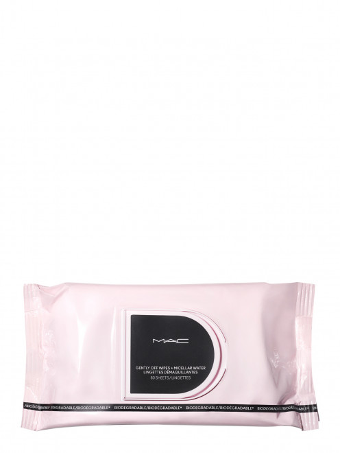 Салфетки для снятия макияжа биоразлагаемые Gently Off Wipes + Miccelar water Biodegradable, 80 шт Mac - Общий вид