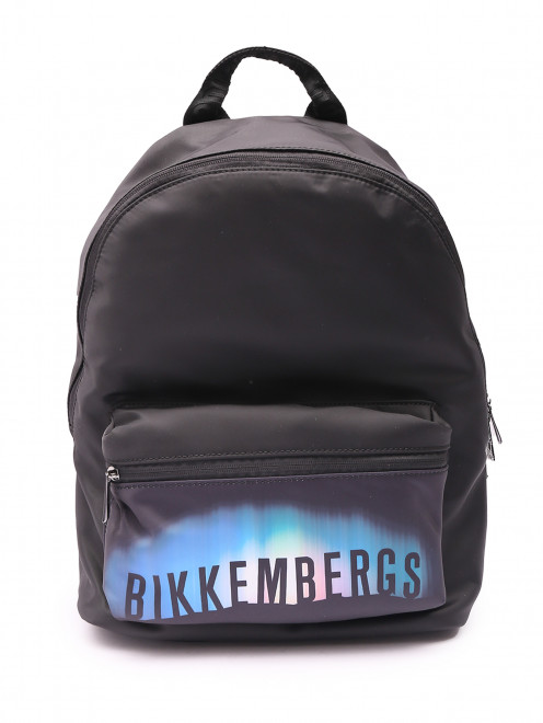 Рюкзак из текстиля с узором Bikkembergs - Общий вид