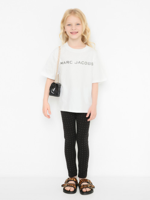 Футболка из хлопка с логотипом Marc Jacobs - МодельОбщийВид