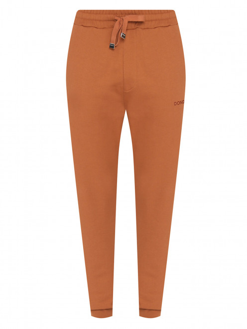 Трикотажные брюки на резинке с логотипом Dondup - Общий вид