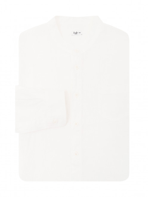 Однотонная рубашка из льна Il Gufo - Общий вид
