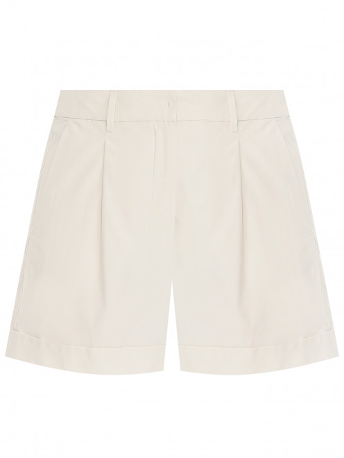 Хлопковые шорты с подворотом Max Mara - Общий вид
