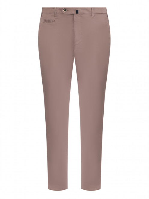 Брюки однотонные из хлопка Doriani Cashmere - Общий вид