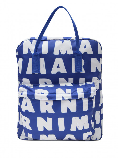 Рюкзак из текстиля с узором Marni - Общий вид