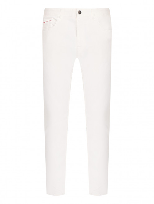 Белые джинсы зауженного кроя Isaia - Общий вид