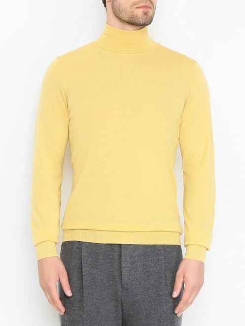 Водолазка из шерсти мелкой вязки Piacenza Cashmere 1733 - МодельВерхНиз