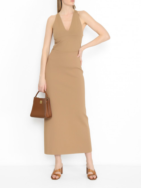 Трикотажный топ с V-образным вырезом Max Mara - МодельОбщийВид