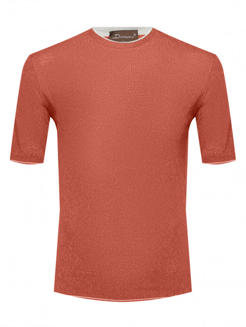 Футболка с круглым вырезом из хлопка Doriani Cashmere - Общий вид