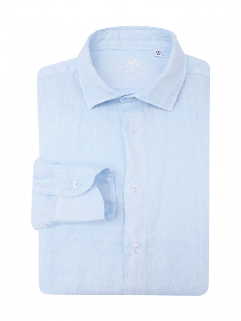 Рубашка из льна на пуговицах Fradi - Общий вид