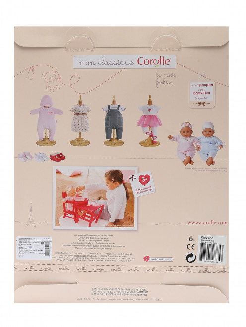 Платье для куклы с узором Corolle - Обтравка1