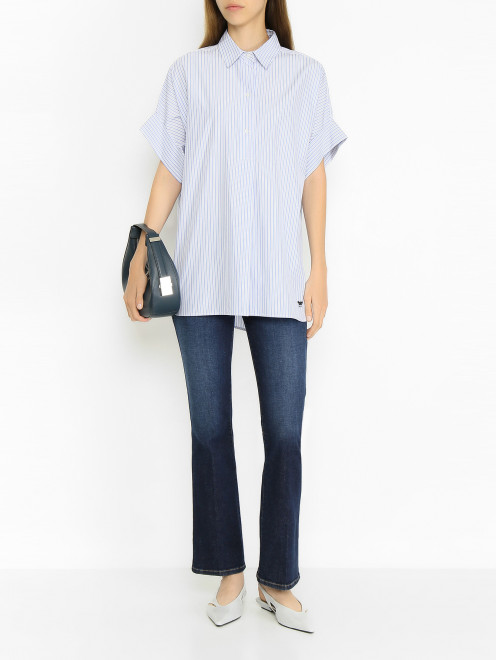 Удлиненная блуза из хлопка Weekend Max Mara - МодельОбщийВид
