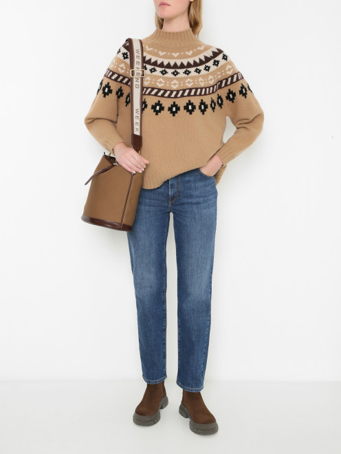 Джемпер из шерсти с узором Weekend Max Mara - МодельОбщийВид