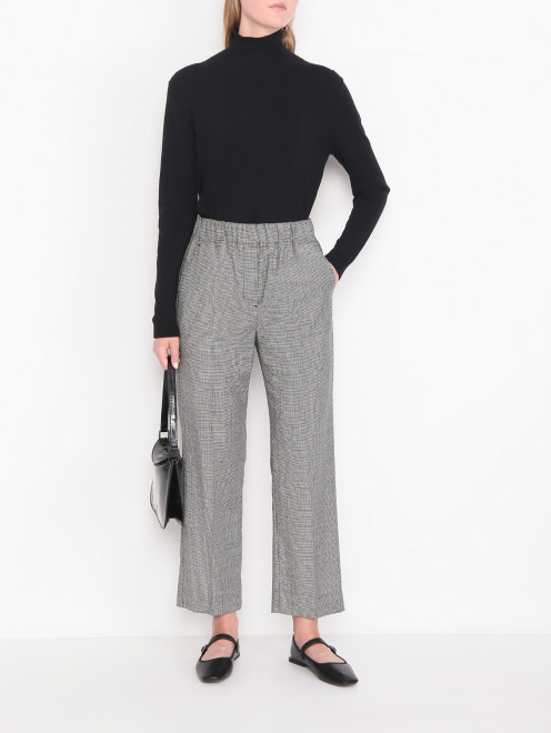 Брюки из шерсти на резинке Weekend Max Mara - МодельОбщийВид