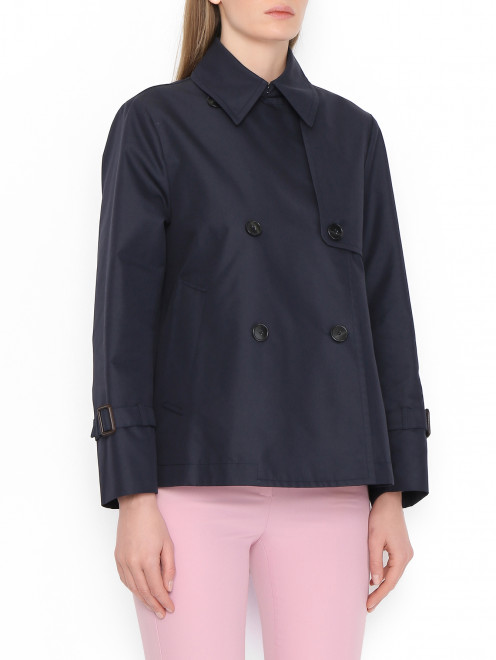 Укороченный плащ из смешанного хлопка Weekend Max Mara - МодельВерхНиз