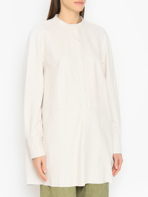 Блуза из кожи прямого кроя 1972Desa - МодельВерхНиз
