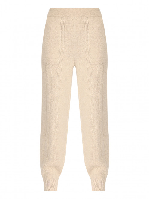 Трикотажные брюки из кашемира с карманами AND the brand - Общий вид